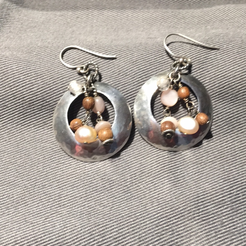 Silpada Rose quartz earrings